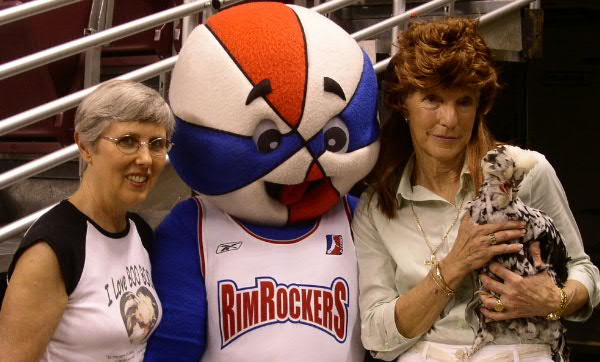 Boo Boo with RimRocker Mascot