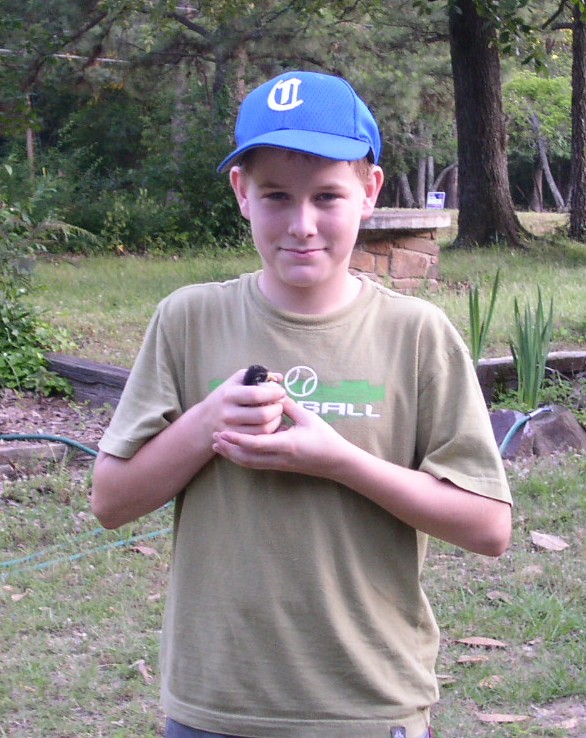 Jordan holding ChickaBoo